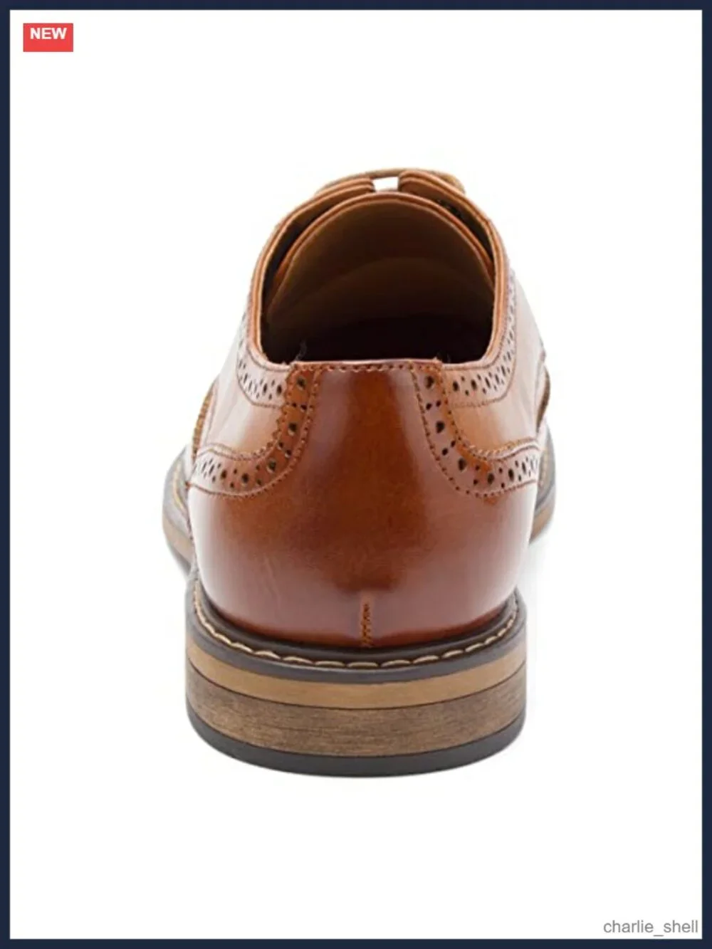 Men's Wingtip Lace-Up Leather Oxford Dress Shoes Business Formal